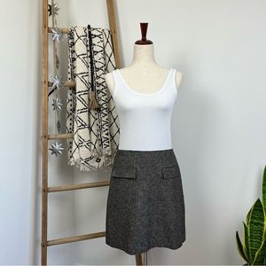 Ann Taylor Pencil Skirt. Black Gray White. Size 6